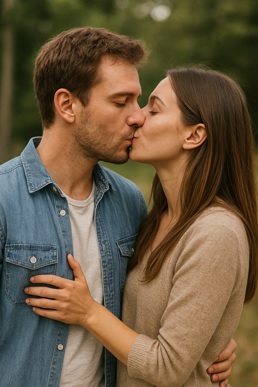 Couple kissing